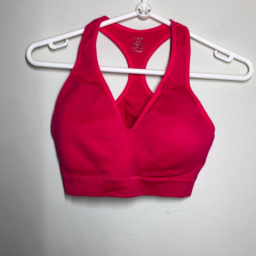 Ryka Hot Pink Racerback Sport Bra with Padding S